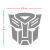 Transformers Autobots sticker silver