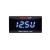 Koso super slim digital voltmeter & clock with blue backlight