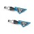 Clignotants Barracuda Z-LED bleus (la paire)