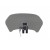 GPK Deflector de parabrisas universal con clip 28 x 14 cm con clip negro (humo)