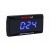 Koso super slim digital clock with blue backlight