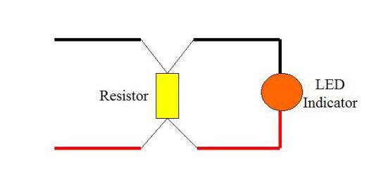 Diagrama de fiação do resistor
